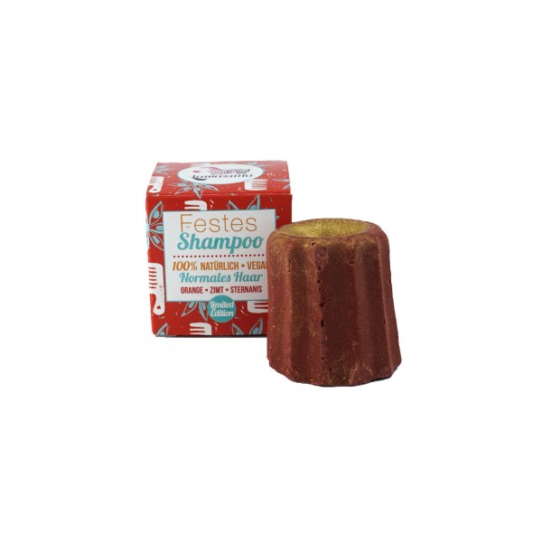 Lamazuna Festes Shampoo Orange-Zimt-Sternanis Winter Edition - für normales Haar
