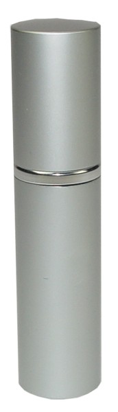 Taschenzerstäuber, Aluminium, Silberfarben, für 5 ml, Höhe 8 cm