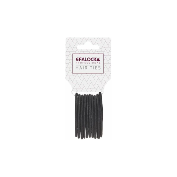 Efalock Haargummi schwarz 10 Stck.