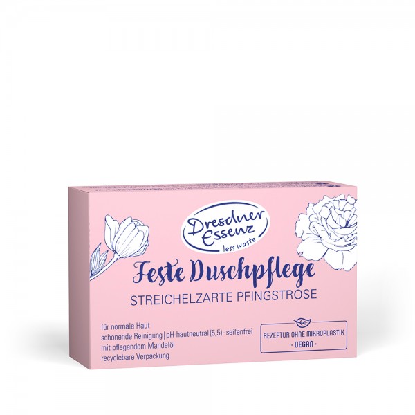 Dresdner Essenz Feste Duschpflege Streichelzarte Pfingstrose