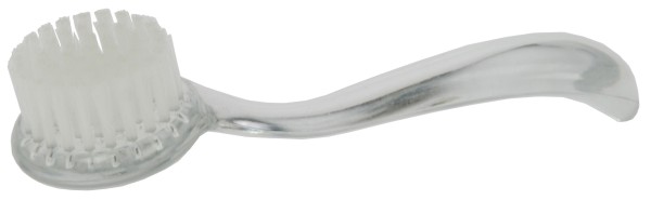 Gesichtsmassagebürste, Glashell, Nylon-Borsten, Länge: 14,5 cm