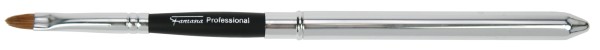 Lippenpinsel, flach, oval, Synthetik/Rotmarder-Haar in, Hülle, Länge 10,5 cm/ 18 cm