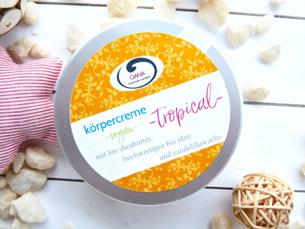 OANA Handmade Körpercreme tropical, 100 ml, vegan