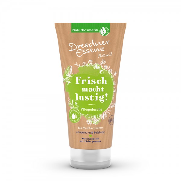 Dresdner Essenz Pflegedusche "Bio-Matcha/Limette" (Frisch macht lustig!) 200 ml