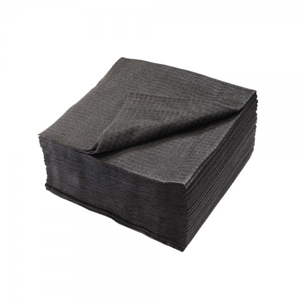 Einweg-Handtuch 40x80cm schwarz 500er Box Zellulose scrummi