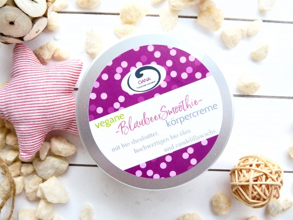 OANA Handmade Körpercreme Blaubeer Smoothie, 100 ml, vegan