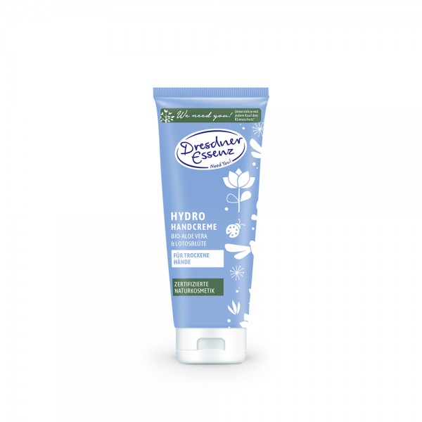 Dresdner Essenz Handcreme HYDRO Handcreme Bio-Aloe Vera & Lotosblüte