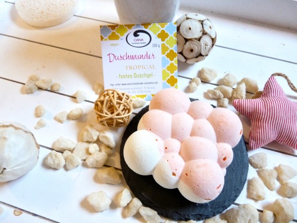 OANA Handmade Duschwunder für Tropical 100g, verpackt in Zellglastüte