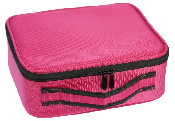Beauty Tool Case pink 22,5 x 25,5 x 9,5 cm, mit Organizer-Einteilungen