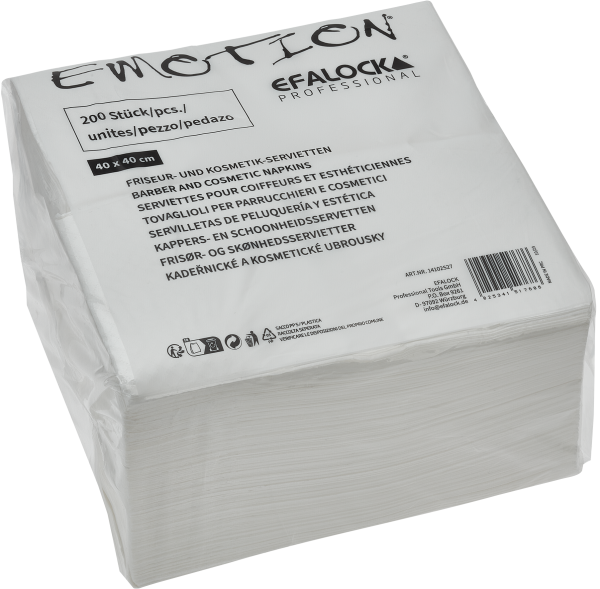 Emotion Servietten 200er 40x40cm weiss