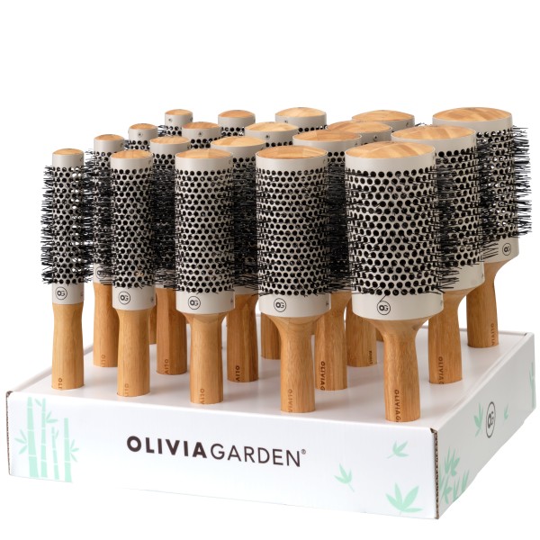 Olivia Garden Bamboo Touch Thermal Rundbürsten 19er Display