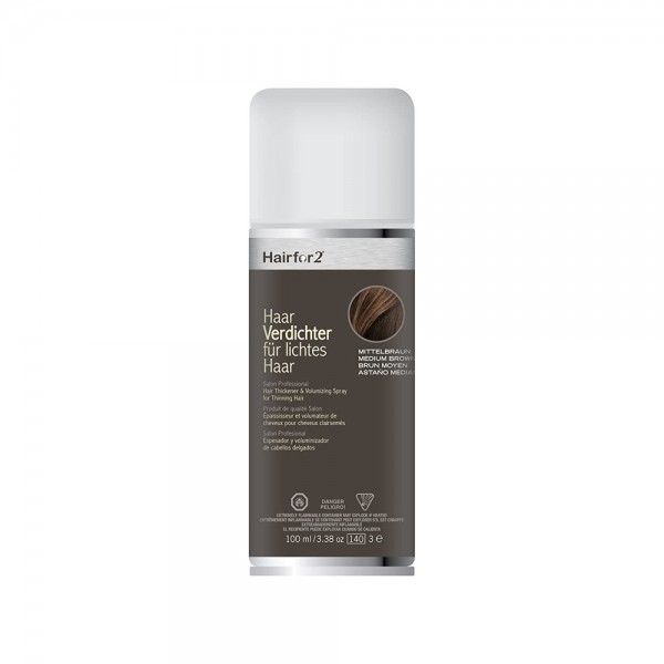 Hairfor2 Haarverdichtung Mittelbraun 100ml