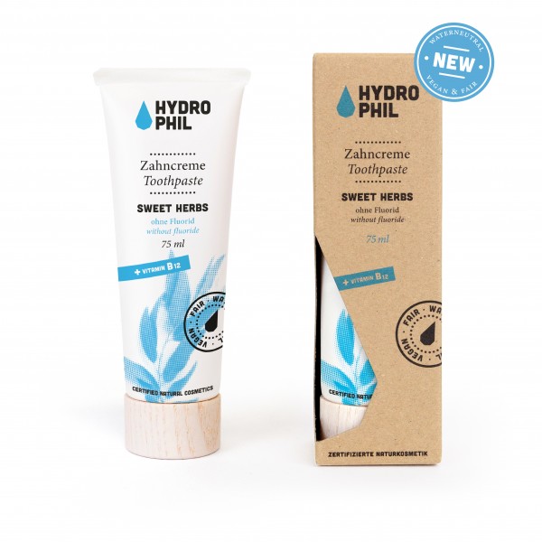 Hydrophil Zahncreme Sweet Herbs 75ml (mit B12)
