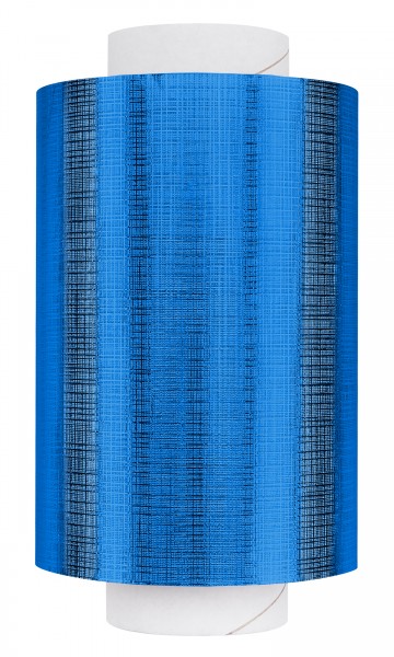 Alu-Haarfolie Super-Plus 15 my Geprägt, 100 m x 12 cm Blau