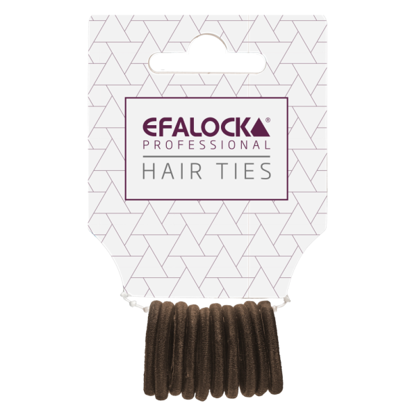 Efalock Haargummi mini braun 10 Stck.