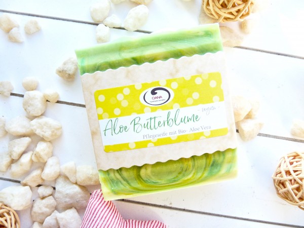 OANA Handmade Naturseife Aloe Butterblume, vegan, 100 g