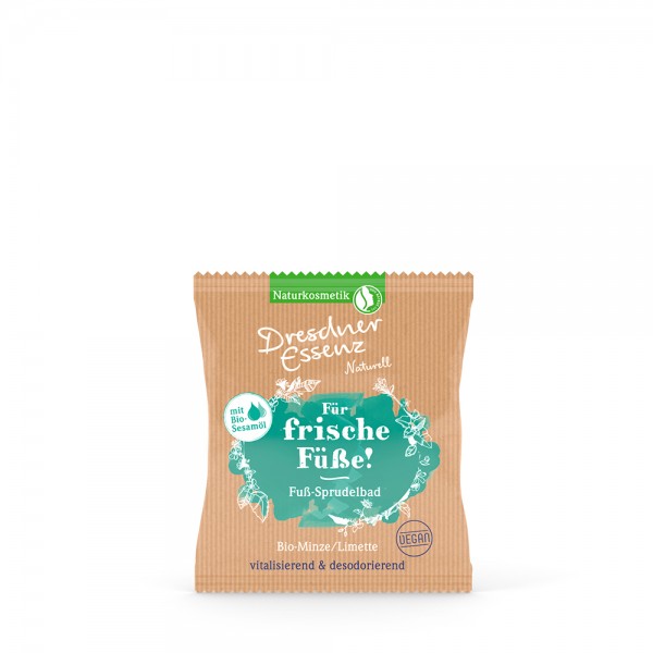 Dresdner Essenz Fuß-Sprudelbad Bio-Minze/Limette 30g (für frische Füße)