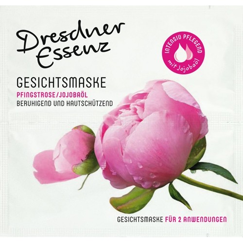 Dresdner Essenz Gesichtsmaske &quot;Pfingsrose/Jojobaöl&quot; floral