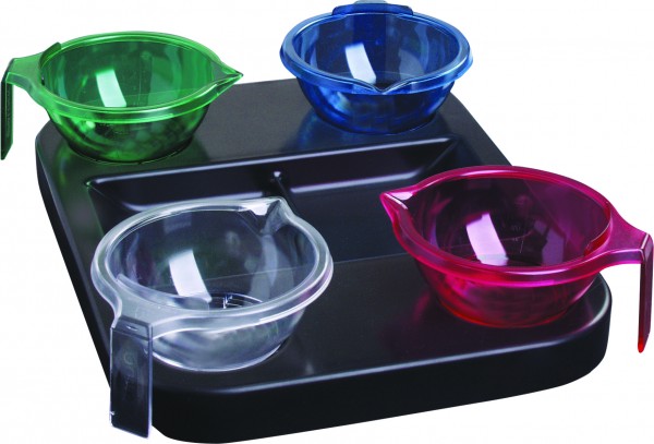 Efalock Färbetablett Tray 4 Color inkl. 4 Schalen