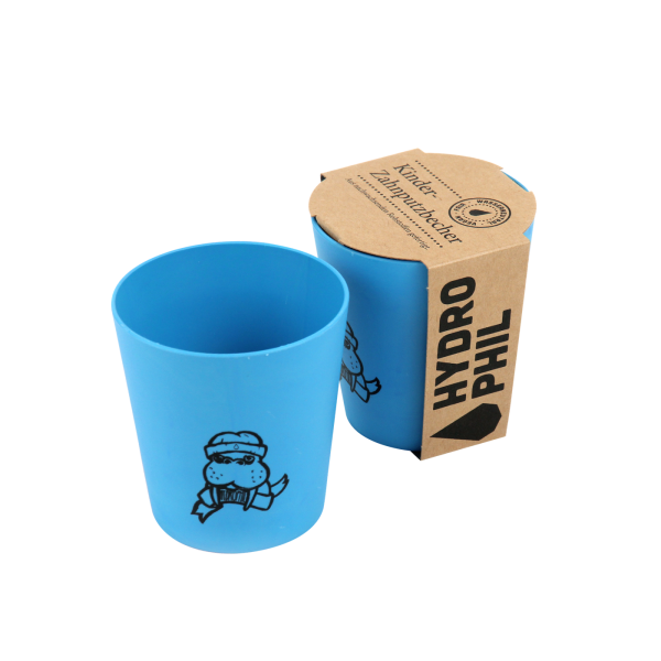 Hydrophil Zahnputzbecher Kinder Walross blau