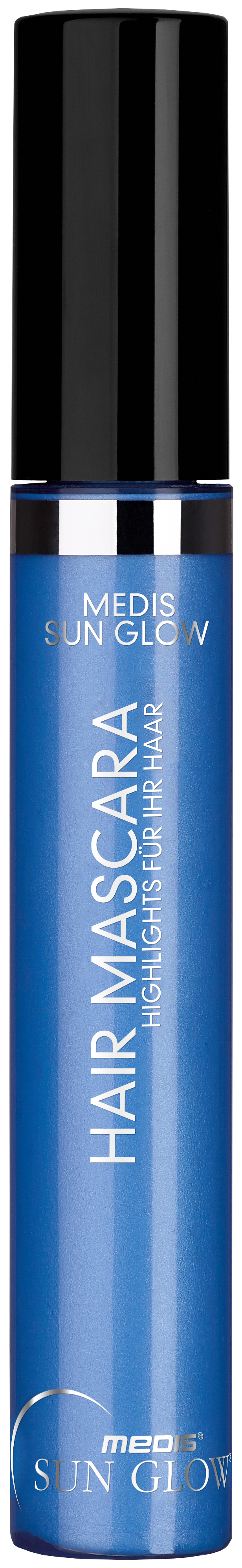 Medis Sun Glow Hair Mascara Blau HaarMascara MakeUp Puder Farbenwelt Haarfritzen