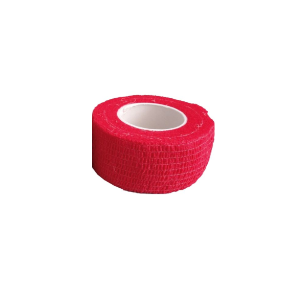 Klettschutzband 2,5cm breit red