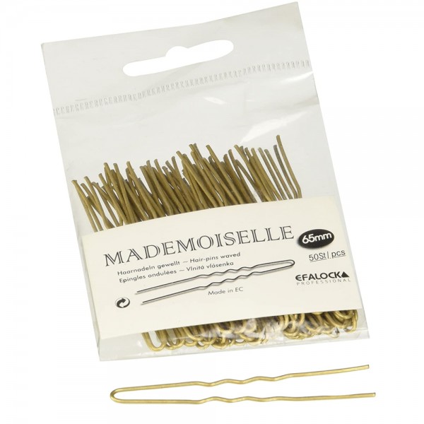 Mademoiselle Haarnadeln 65mm gold 50Stk