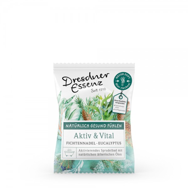 Dresdner Essenz Sprudelbad &quot;Aktiv &amp; Vital&quot; Fichtennadel/Eucalyptus 70g