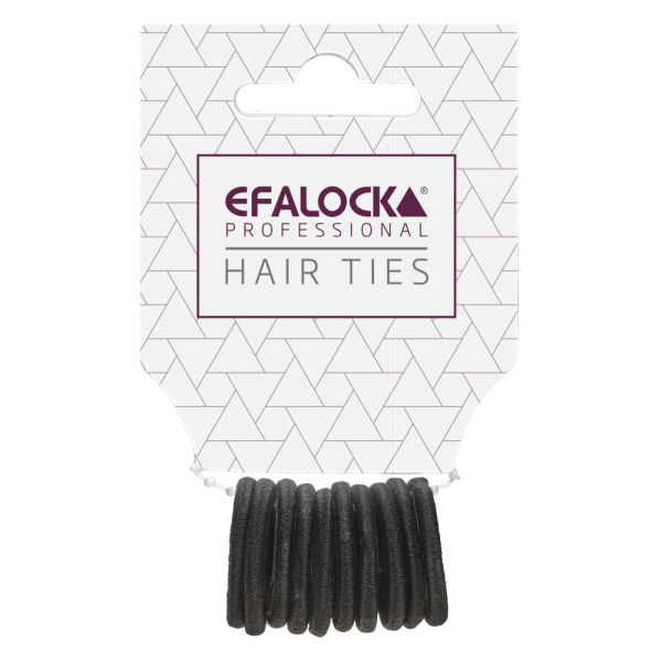 Efalock Haargummi mini schwarz 10 Stck.