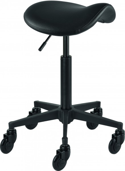 Efalock Rollhocker Clic Tec Saddle Comfy schwarz M