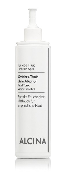 ALCINA GESICHTS-TONIC OHNE ALKOHOL - Ideale Nachreinigung - auch bei empfindlicher Haut 200 ml