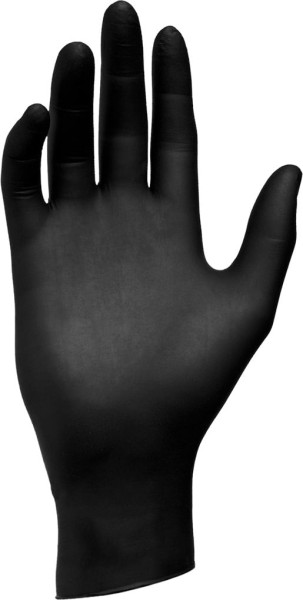 Kleva Latex-Handschuhe ungepudert Größe L, Box à 100 Stück, schwarz