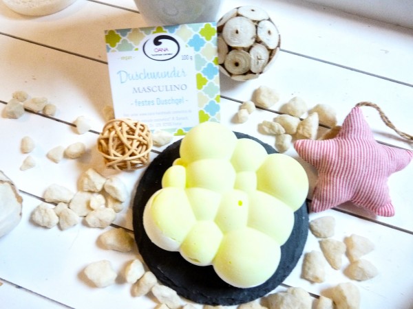 OANA Handmade Duschwunder für Masculino 100g, verpackt in Zellglastüte