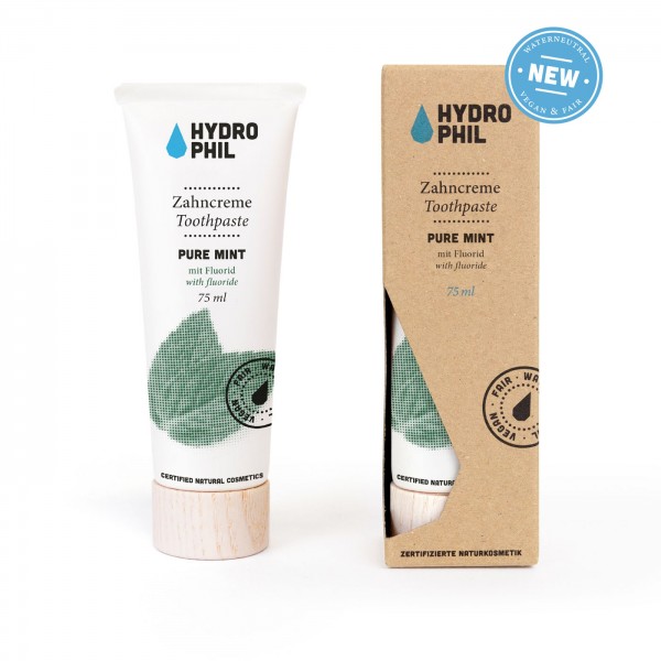 Hydrophil Zahncreme Pure Mint 75ml (mit Fluorid)