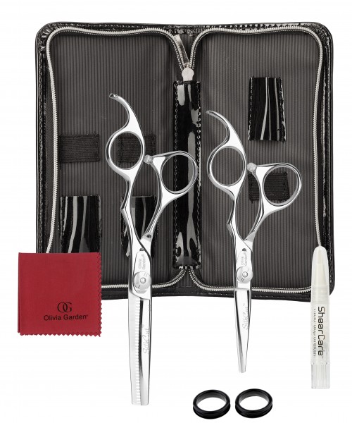 Olivia Garden 2er Set SilkCut 5,0&#039;&#039; + Effilier Europa