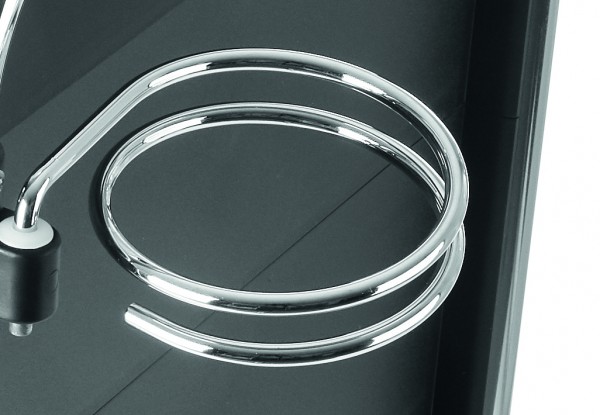 Fönhalter 9 cm silber