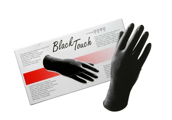 Hercules Sägemann Black Touch Handschuhe M 10 Stück latex-haltig