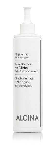 ALCINA GESICHTS-TONIC MIT ALKOHOL - Porentiefe Reinigung - befreit von Unreinheiten 500 ml