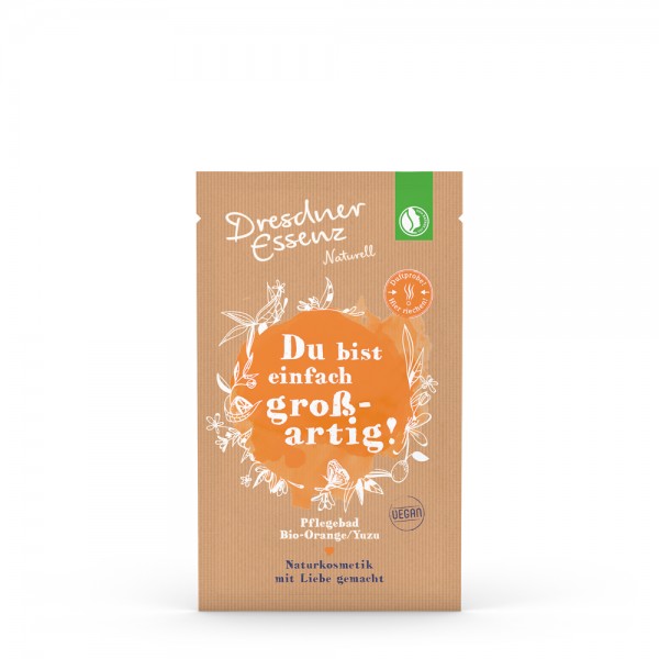 Dresdner Essenz Pflegebad &quot;Bio-Orange/Yuzu&quot; (Du bist einfach großartig!) 60 g