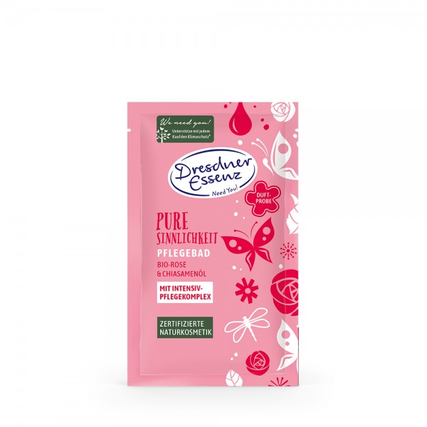 Dresdner Essenz Pflegebad "Bio-Rose/Chiasamenöl (Pure Sinnlichkeit)