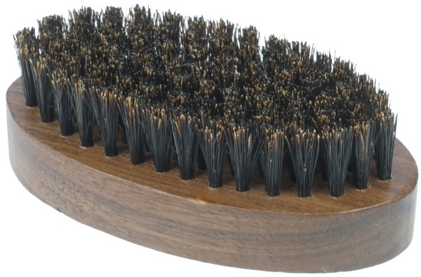 Bartbürste, Walnuss Holz, Reine Borste, Länge: 8,4 cm