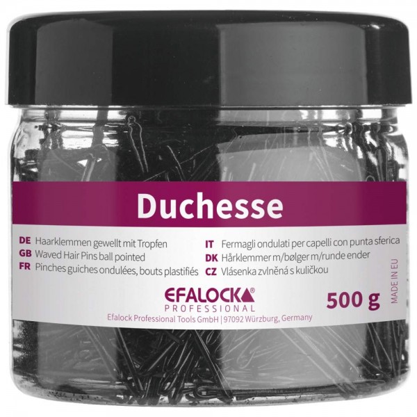 Haarklemmen Duchesse 70mm sw.500g.