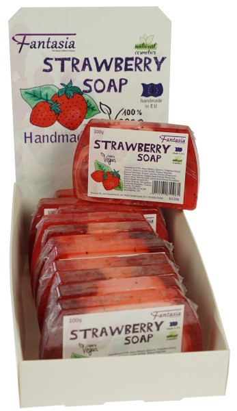 STRAWBERRY Soap 10 x 6,7 cm 100 Gr.