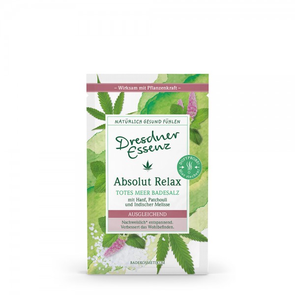 Dresdner Essenz Gesundheitsbad &quot;Absolut Relax&quot; Hanf/Patchouli/Ind. Melisse