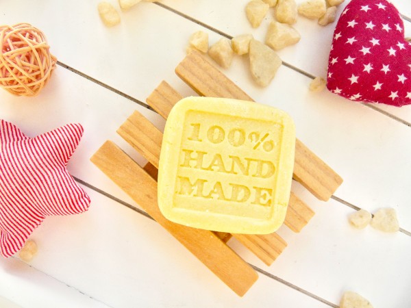 OANA Handmade Shampoo Bar Apfelblüte, 50 g, vegan, unverpackt