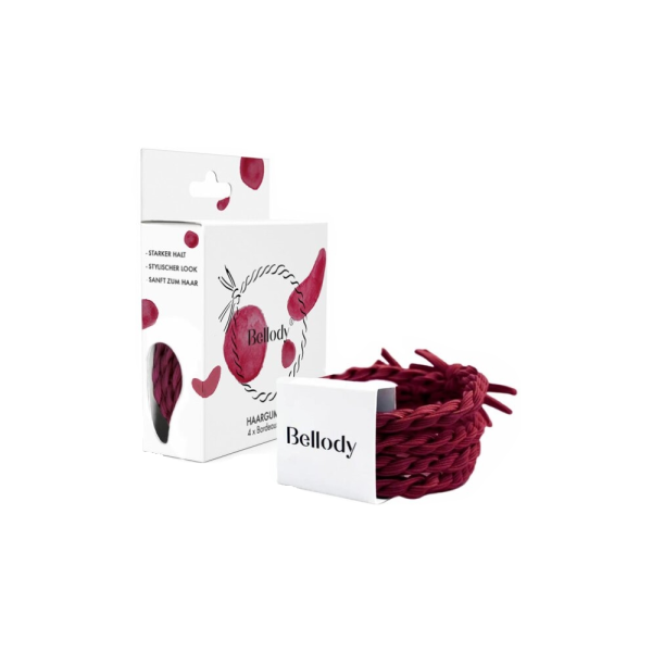 Bellody Haargummi Bordeaux Red 4st.