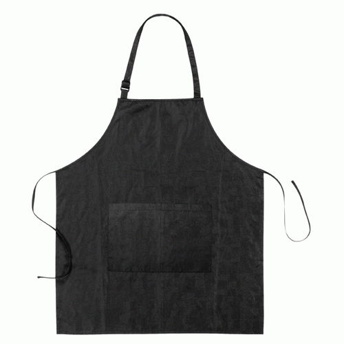 Comair Färbeschürze Relief, schwarz größenverstellb. mit aufgesetzter Tasche, wasserabweißend