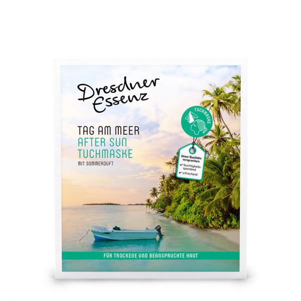 Dresdner Essenz Tuchmaske After Sun &quot;Tag am Meer&quot; Aloe Vera