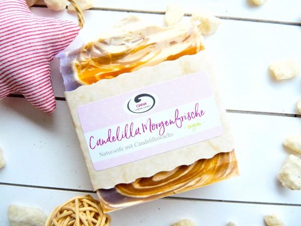 OANA Handmade Naturseife Candelilla Morgenfrische, vegan, 100 g