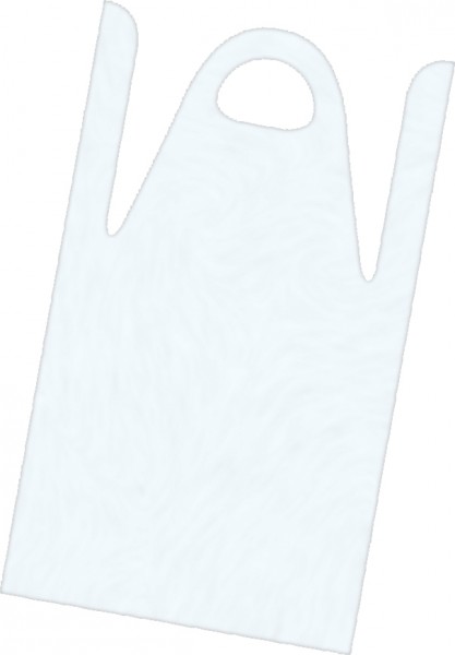 Einmal-Färbeschürzen Weiß Beutel à 50 Stück, 120 x 80 cm